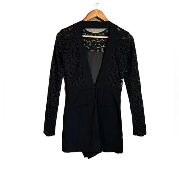 Parker black lace romper. Size xs - Picture 10 of 10